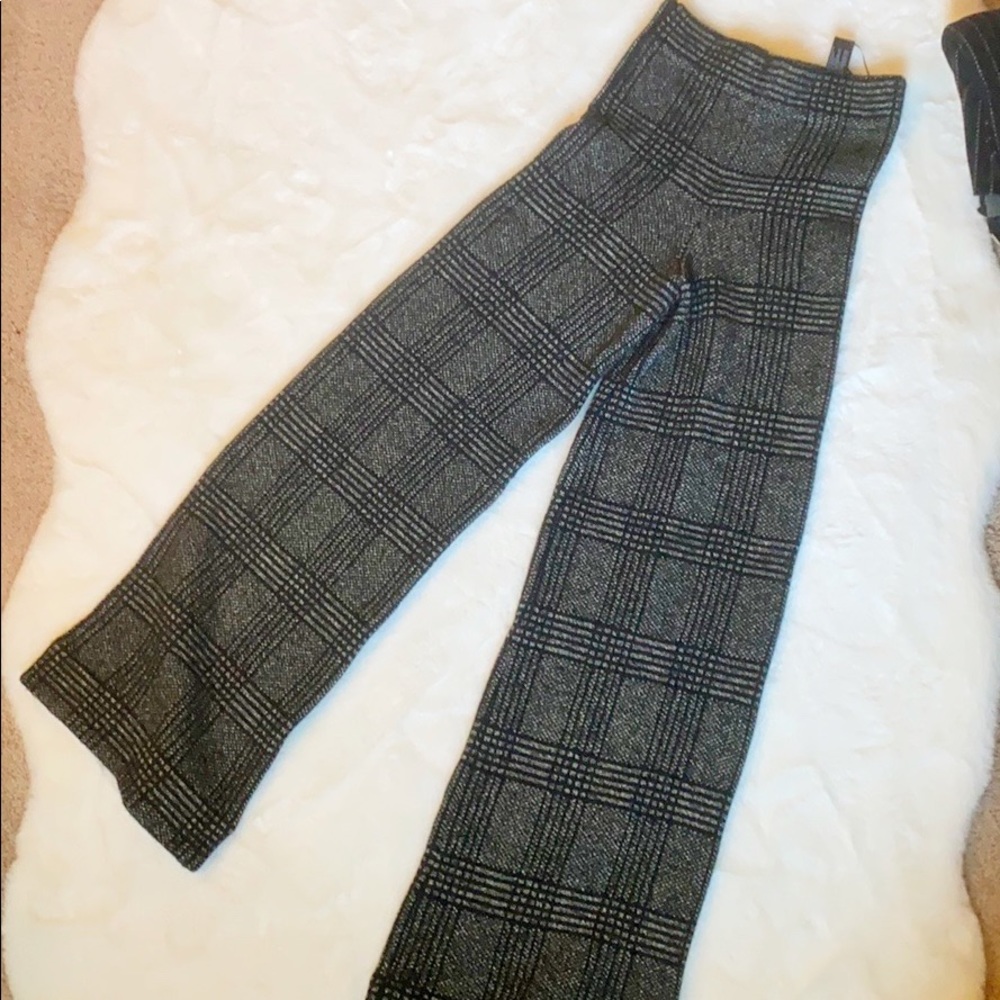 Zara knit wide leg pants